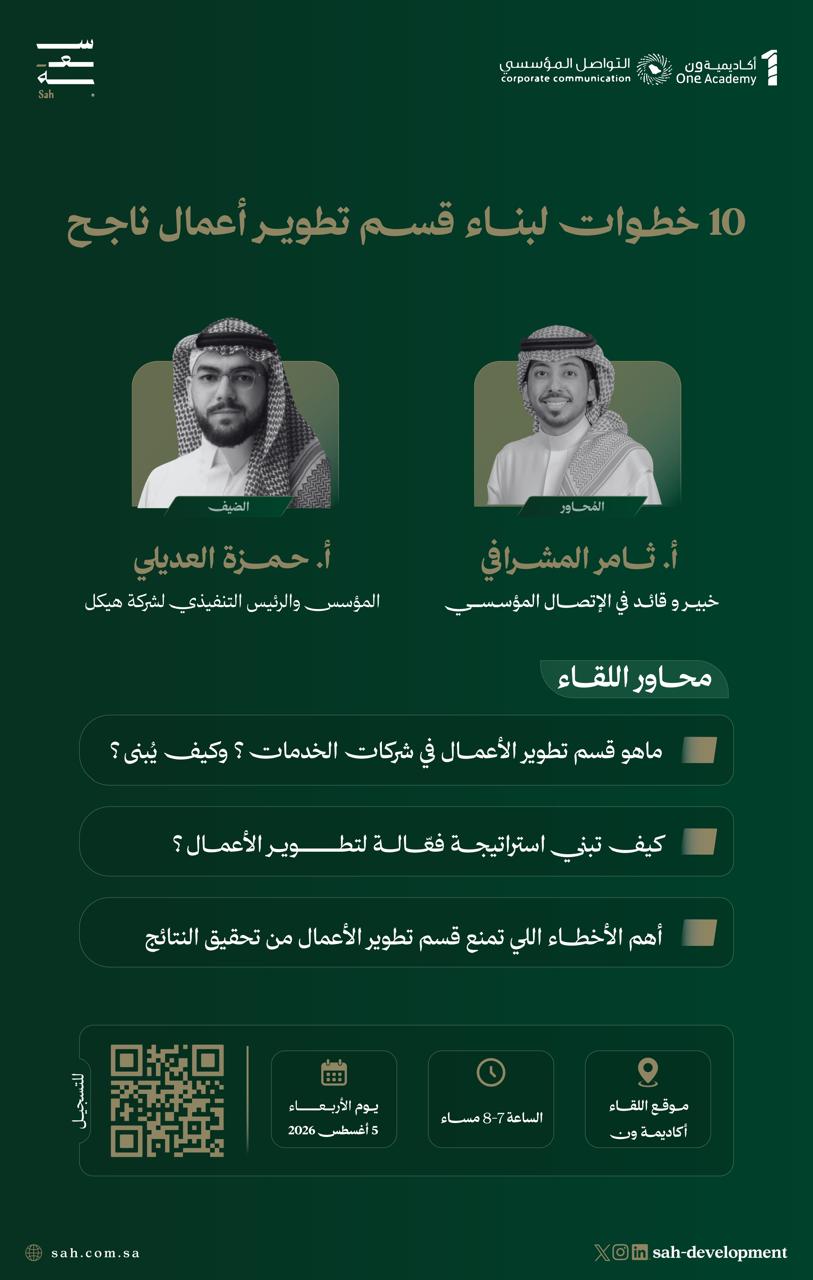 سعة | 10 خطوات لبناء قسم تطوير أعمال ناجح